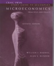 Study Guide to Accompany Microeconomics: Principles and Policy