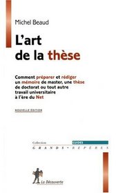 L'art de la thse (French Edition)