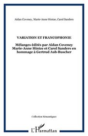 Variations et francophonie (French Edition)