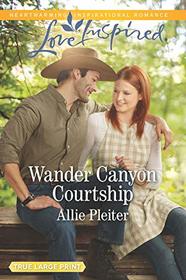 Wander Canyon Courtship (Matrimony Valley, Bk 3) (Love Inspired, No 1222) (Large Print)