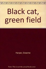 Black cat, green field