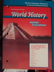 World History, Ancient Civilizations (Multi-language Glossary of Social Studies Terms)
