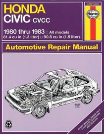 Haynes Repair Manual: Honda Civic 1300 & 1500 CC CVCC 1980-83