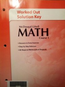 McDougall Littell Math Course 1 (Worked Out Solution Key)