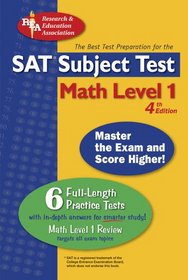 SAT Math Level 1 (REA) -- The Best Test Prep for the SATSubject TestI (Test Preps)