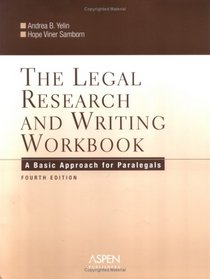 The Legal Research And Writing Workbook: A Basic Approach for Paralegals
