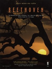 Music Minus One Violin: Beethoven Two Romances for Violin & Orchestra; Sonata No. 5 in F major 'Spring' (Book & 2 CDs)