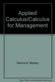Applied Calculus/Calculus for Management