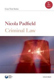 Criminal Law: Core Text (Core Texts)