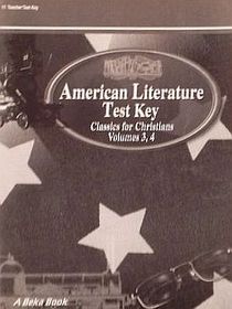 American Literature Test Key Classics for Christians Vol 3,4
