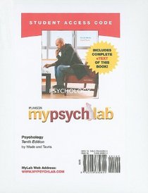 MyPsychLab with Pearson eText Student Access Code Card for Psychology (standalone) (10th Edition) (Mypsychlab (Access Codes))