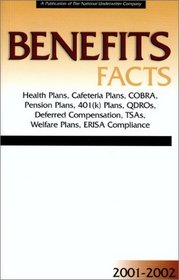 Benefits Facts: Health Plans, Cafeteria Plans, Cobra, Pension Plans, 401(K) Plans, Qdros, Deferred Compensation, Tsas, Welfare Plans, Erisa Compliance