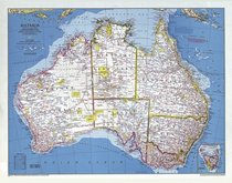 National Geographic Australia Map: 29 3/4