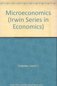 Microeconomics (Irwin Series in Economics)