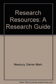 Research Resources: A Research Guide