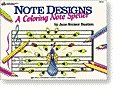 Note designs: A coloring note speller (Bastien piano basics)