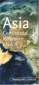 Asia Continental Reference Map by Collins (Continental Map) (Japanese, German, French and Spanish Edition)