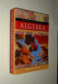 Pre and Introduction to Algebra, Custom Publication