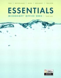 Essentials : Microsoft Excel 2003 Level 1 (4th Edition) (Essentials)