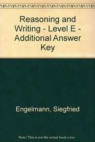 Reasoning and Writing - Level E - Additional Answer Key