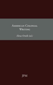 American Colonial Writing