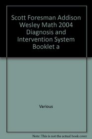 Math Diagnosis and Intervention System- Booklet A (Mathmatics- Grades K-3)