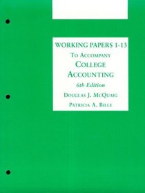 Working Papers 1-13 to Accompany College Accounting