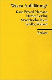 Was Ist Aufklarung? Thesen Und Definitionen (Universal-Bibliothek) (German Edition)