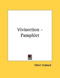 Vivisection - Pamphlet