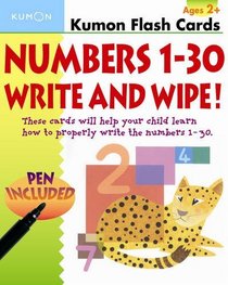 Numbers 1-30 Write and Wipe Flash Cards