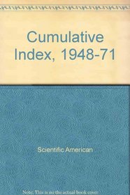 Cumulative Index, 1948-71