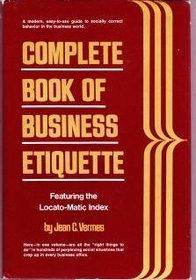 Complete book of  business etiquette, featuring the locato-matic index