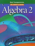 HRW Algebra 2 Quiz Transparencies (Holt, Rinehart and Winston)