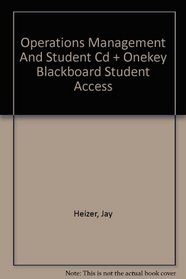 Operations Management and Student CD & OneKey Blackboard Student Access Kit Pkg (8th Edition)