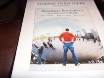 Student Study Guide to Accompany Abnormal Psychology (Includes Study Guide Glossary Cards)