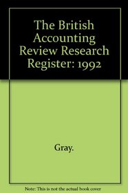 The British Accounting Review Research Register: 1992
