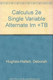 Calculus 2e Single Variable Alternate Im +TB