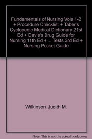 Fundamentals of Nursing Vols 1-2 + Procedure Checklist + Taber's Cyclopedic Medical Dictionary 21st Ed + Davis's Drug Guide for Nursing 11th Ed + Davis's ... Tests 3rd Ed + Nursing Pocket Guide