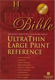 HCSB Ultrathin Reference Bible-Large Print