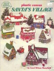 Plastic Canvas Santa's Village