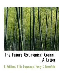 The Future Ecumenical Council: A Letter