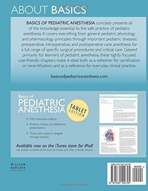 Basics of Pediatric Anesthesia: Print Edition