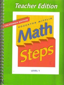 Mathsteps Grade 1 California Teacher Edition