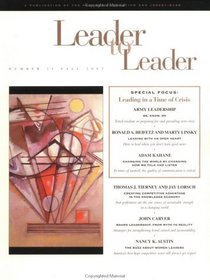 Leader to Leader (LTL), Fall 2002 (J-B Single Issue Leader to Leader) (Volume 26)