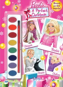 A Perfect Christmas Paint (Barbie) (Paint Box Book)