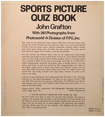 Sports picture quiz book: With 240 photographs from Photoworld, a division of F.P.G., inc