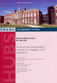 Corporate Social Responsibility (Research Memorandum)