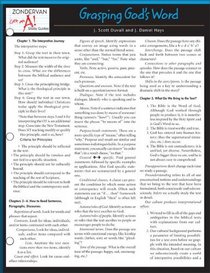 Grasping God's Word Laminated Sheet (Zondervan Get an A! Study Guides)