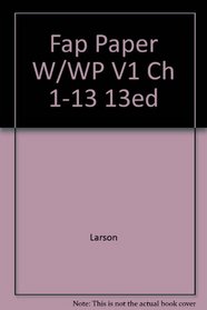 Fap Paper W/WP V1 Ch 1-13 13ed