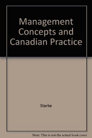 Management Concepts and Canadian Practice